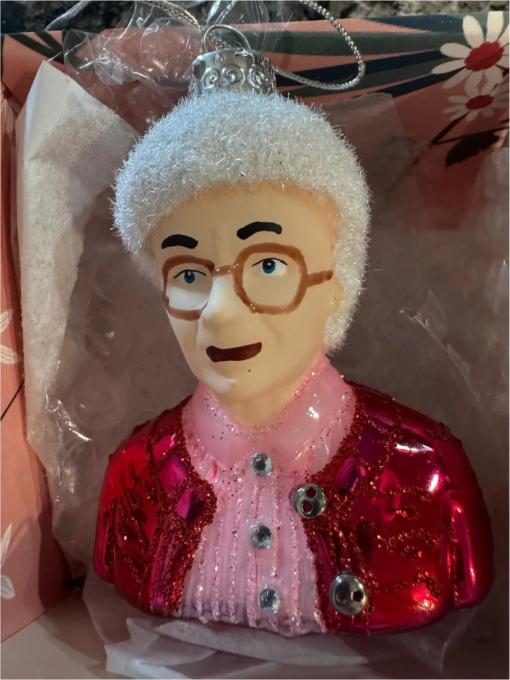 Golden Girls Blown Glass Ornaments